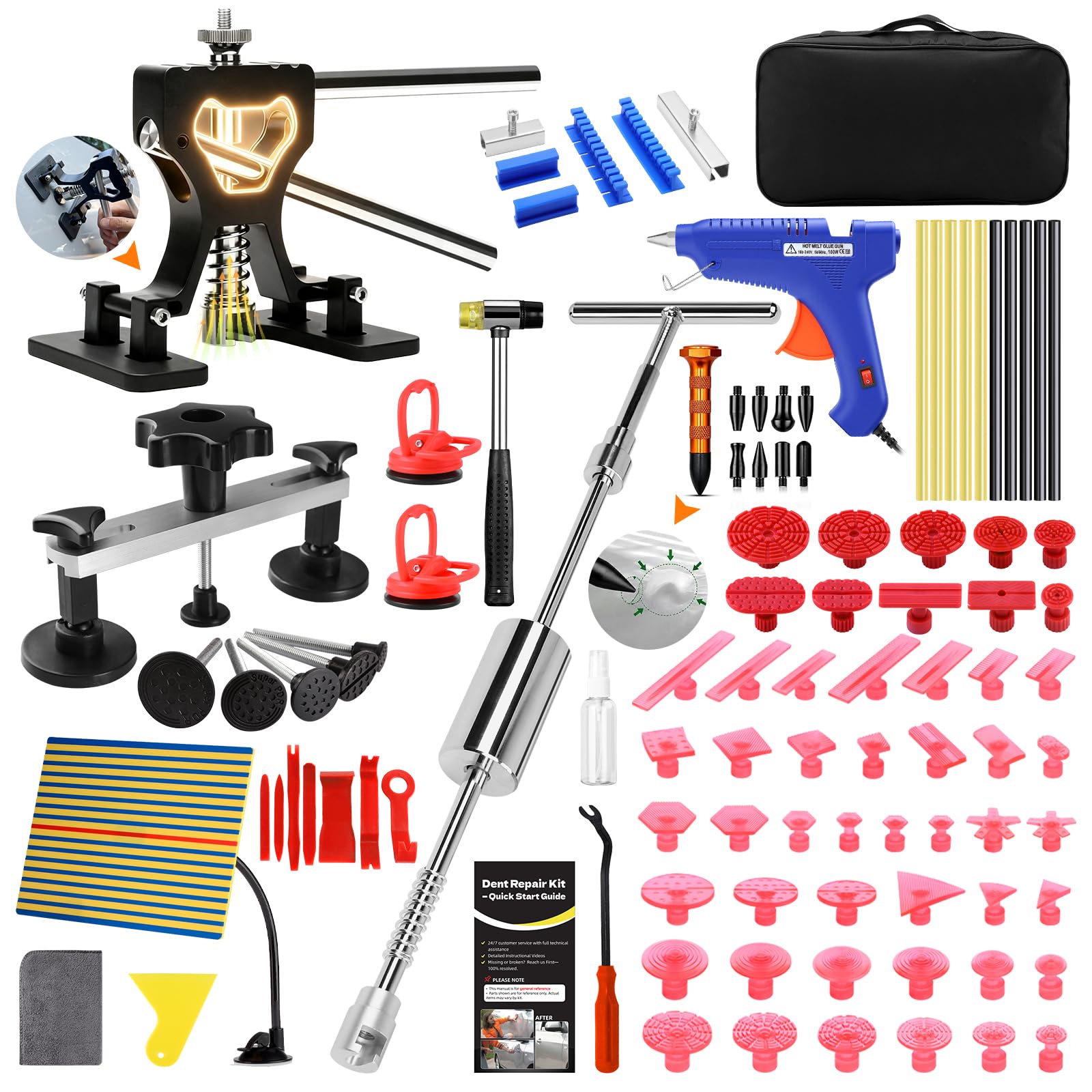 AUTOPDR front case showing organized kit for quick repairs