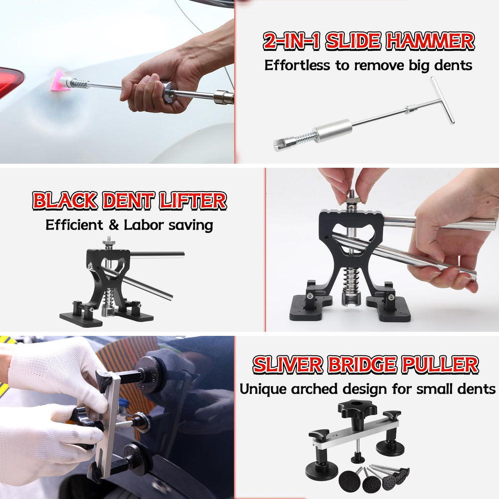 AUTOPDR stainless steel slide hammer detail for powerful pulls