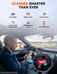 AUTOPHIX 3210 plugged into car OBD2 port demonstrating quick install and diagnostic access