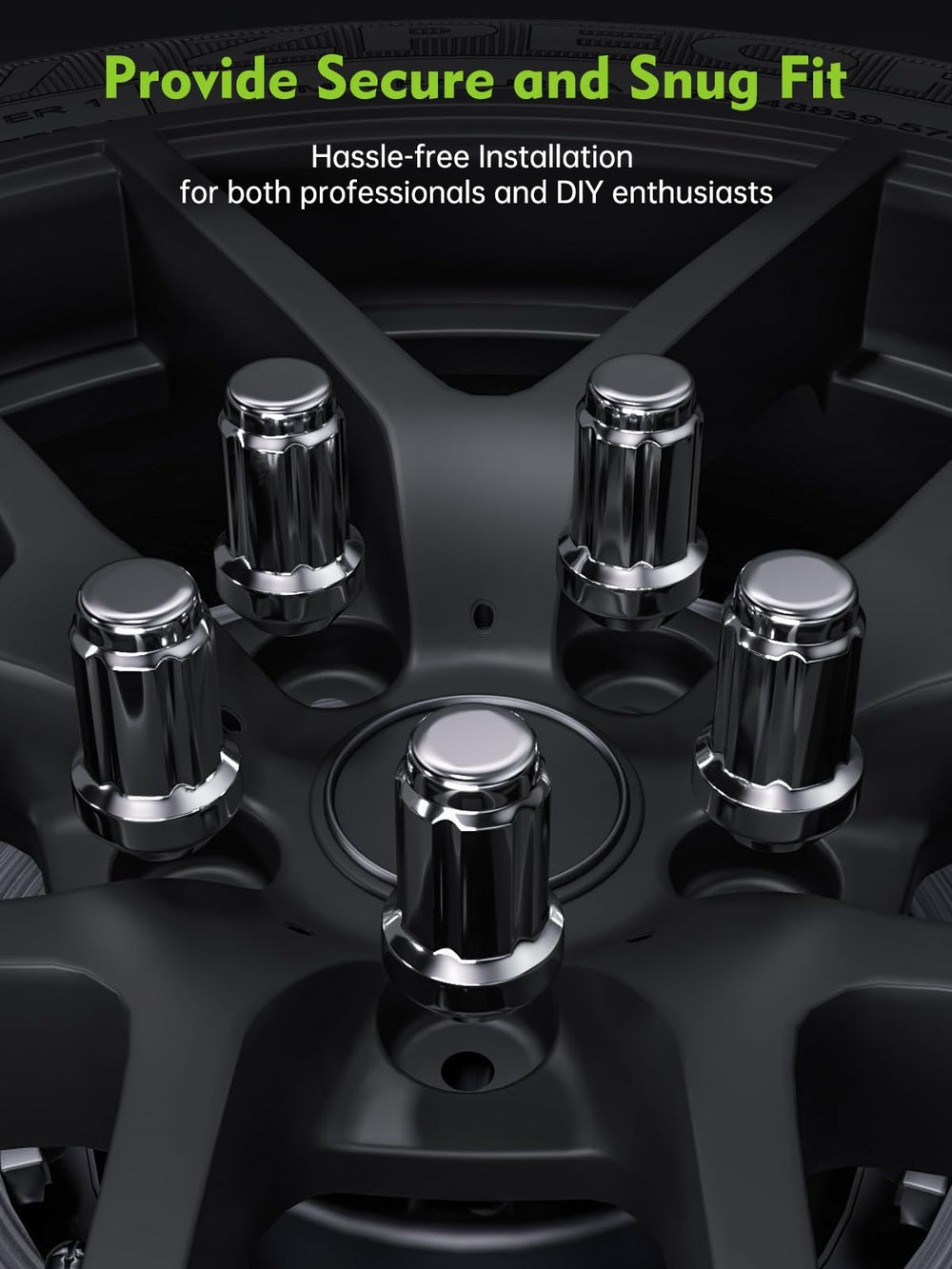 AUTOPTIM chrome finish reflecting light to show triple-plated rust protection and polished look