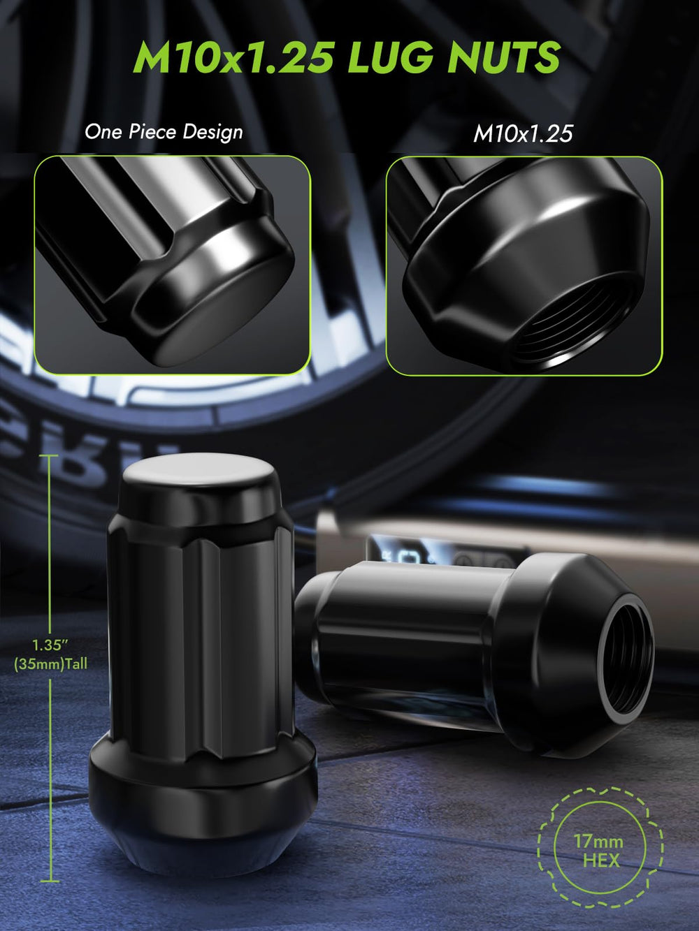 AUTOPTIM close-up of threads and 60-degree tapered seat highlighting secure fit benefit