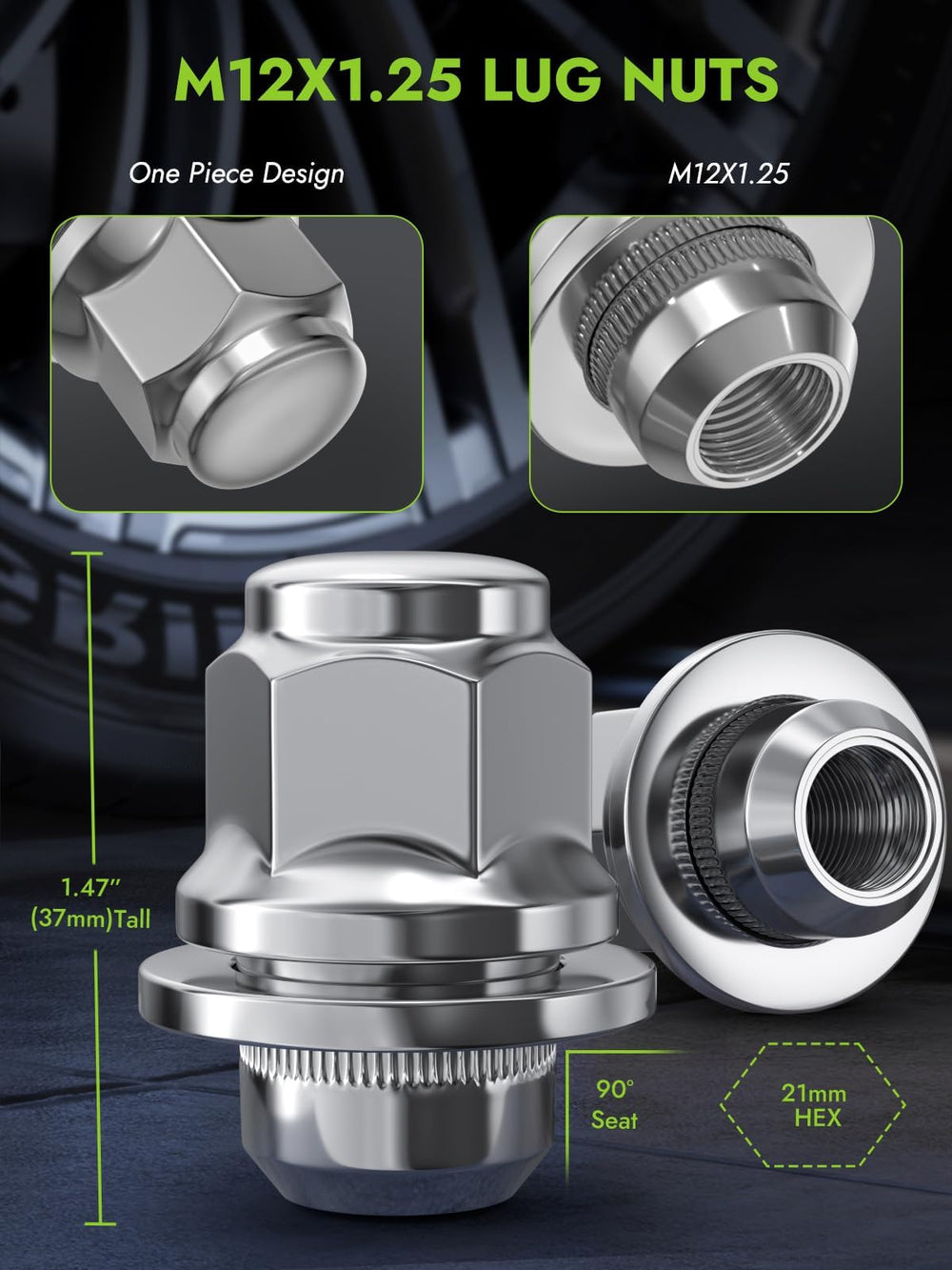 AUTOPTIM close-up of M12x1.25 thread and flat mag seat for precise fit