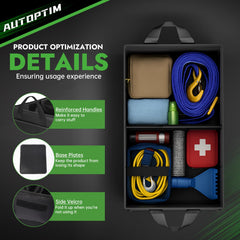 AUTOPTIM folded flat for compact storage saving trunk and garage space