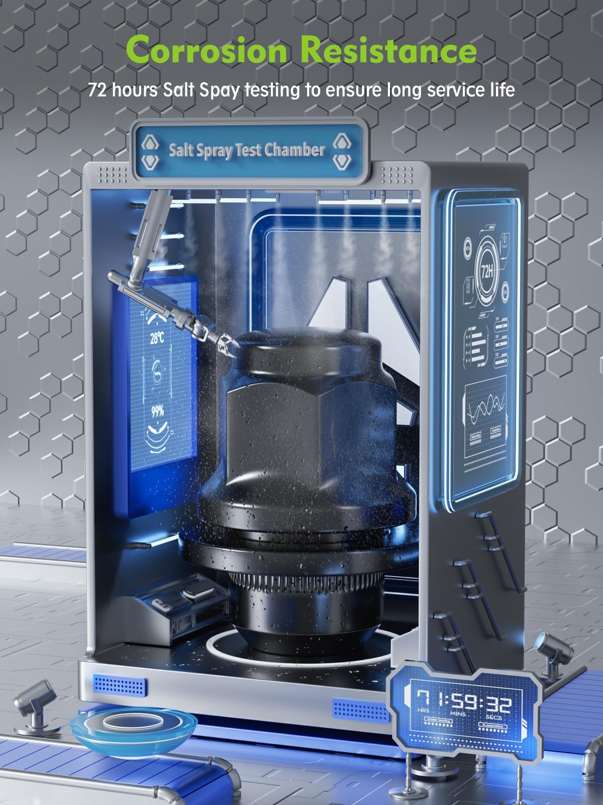 AUTOPTIM hex head 21mm image demonstrating correct wrench fit benefit