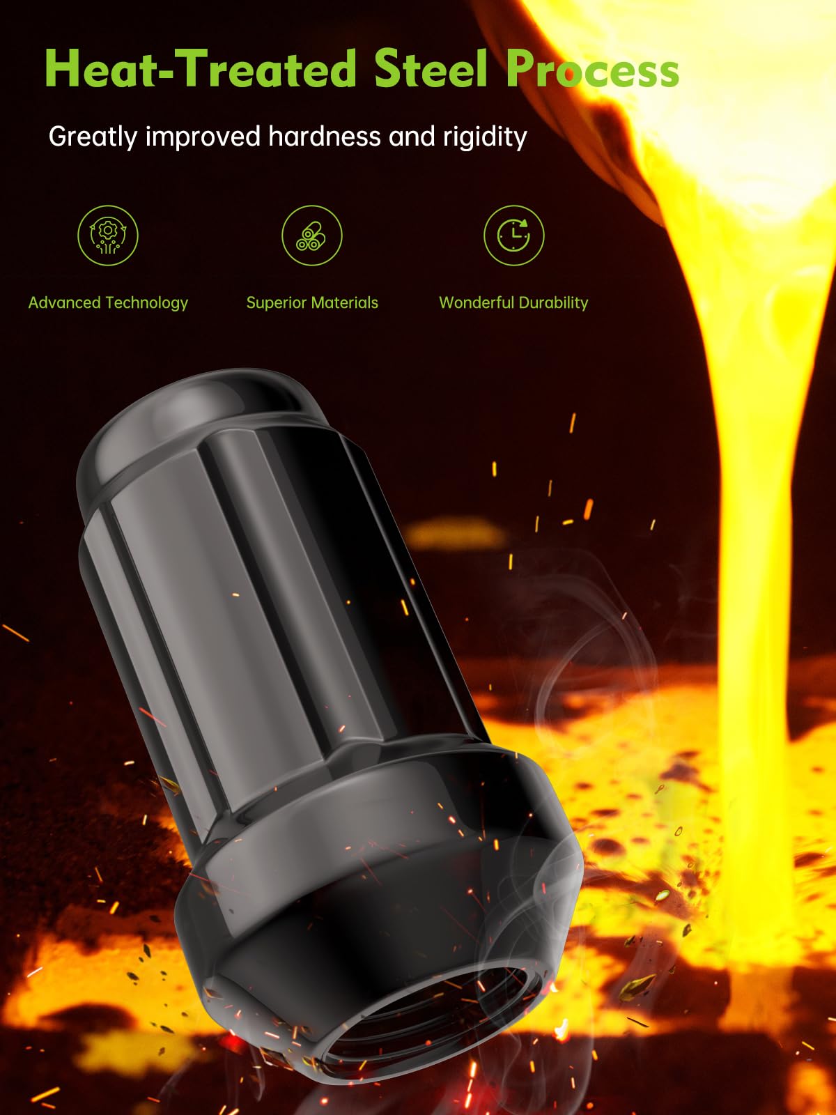 AUTOPTIM supplied socket and hand tools ready for efficient lug nut installation