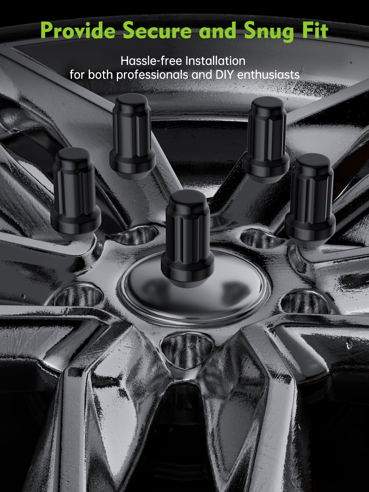 AUTOPTIM closed-end lug nut detail showing sealed top that keeps out debris