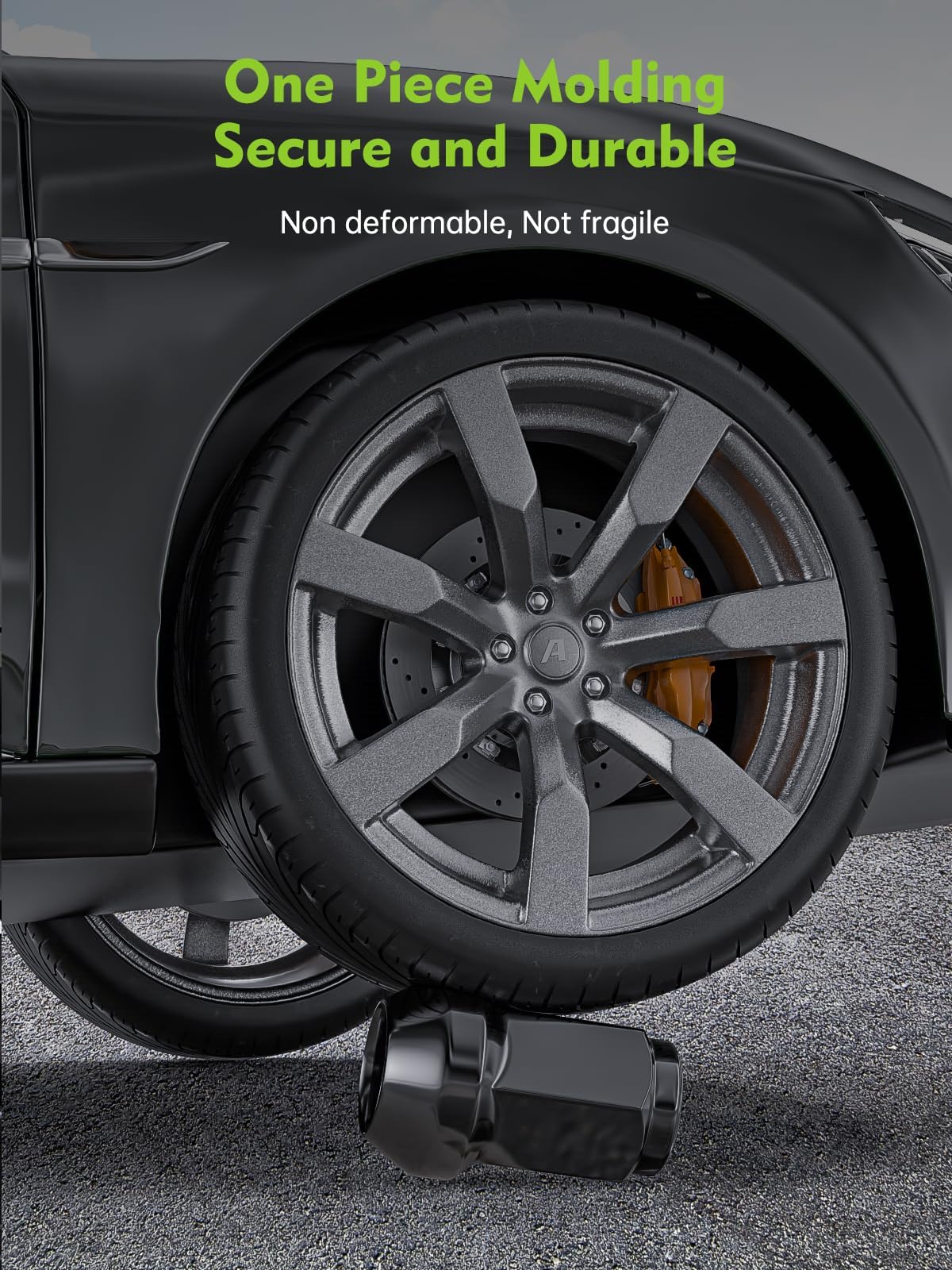 AUTOPTIM lug nut next to a ruler illustrating size and fit for accurate verification