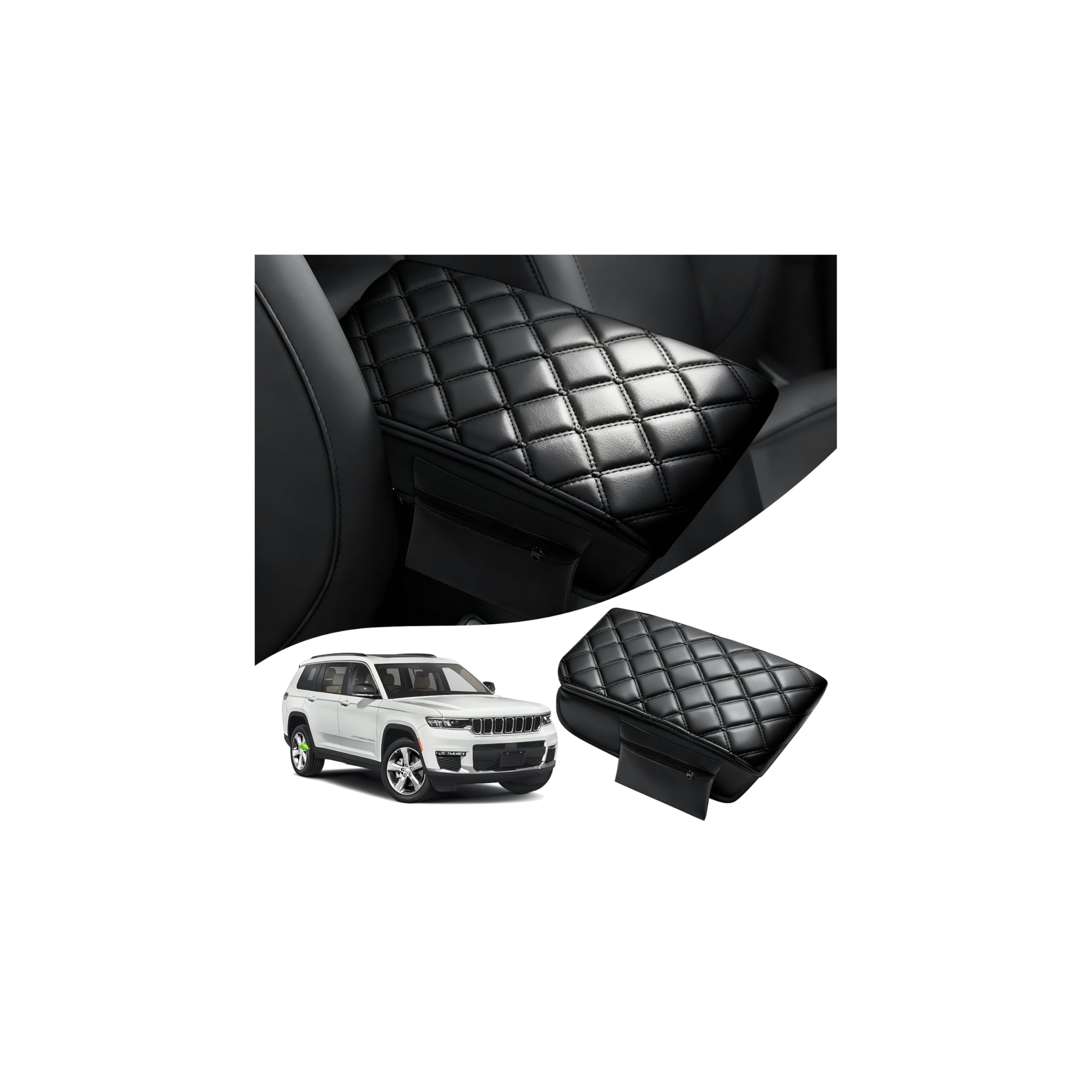 Autorder front view center console cover showing precise fit and protection