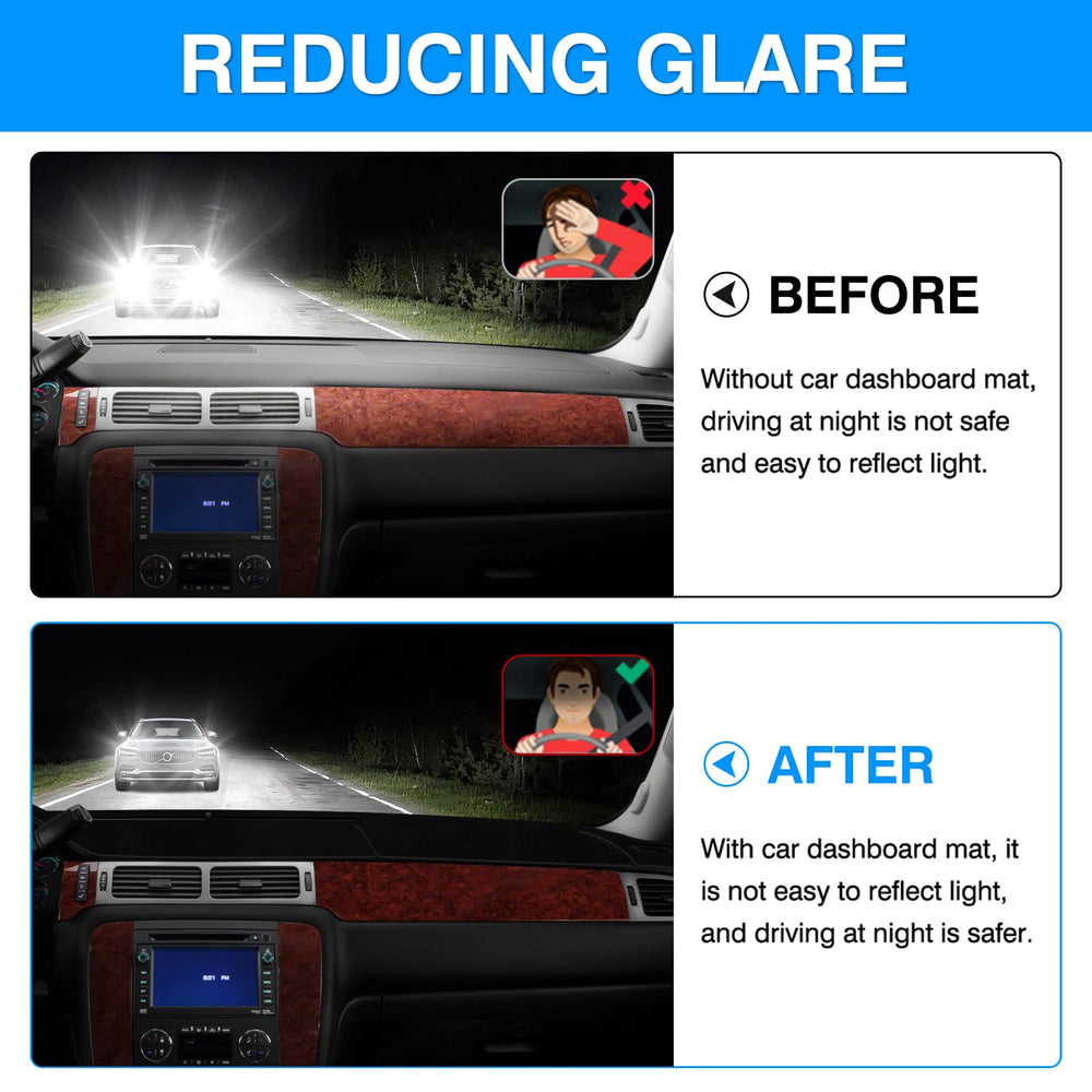 Autorder installed on Chevy Tahoe dashboard, improves comfort and lowers surface heat