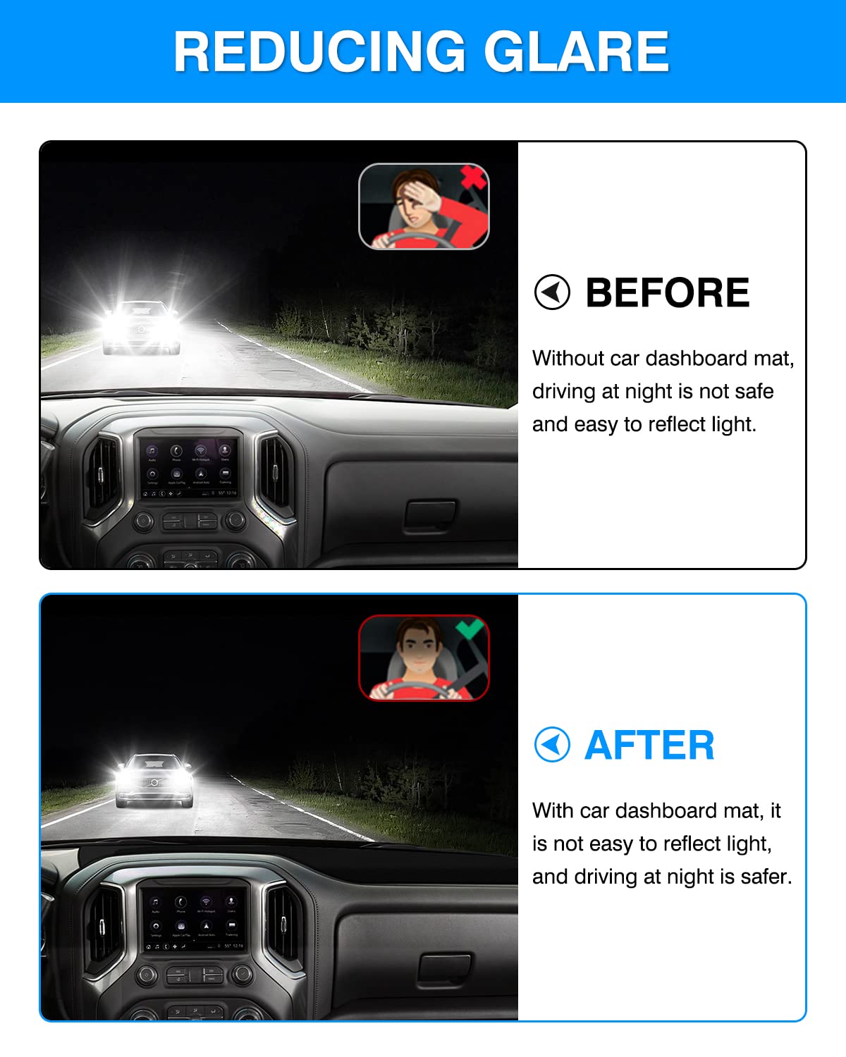 Side-angle view of Autorder mat installed on Silverado showing contour alignment