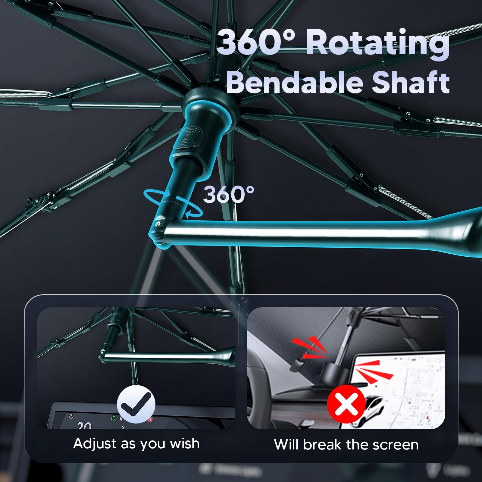 Autorder size comparison with ruler showing custom fit to windshield dimensions