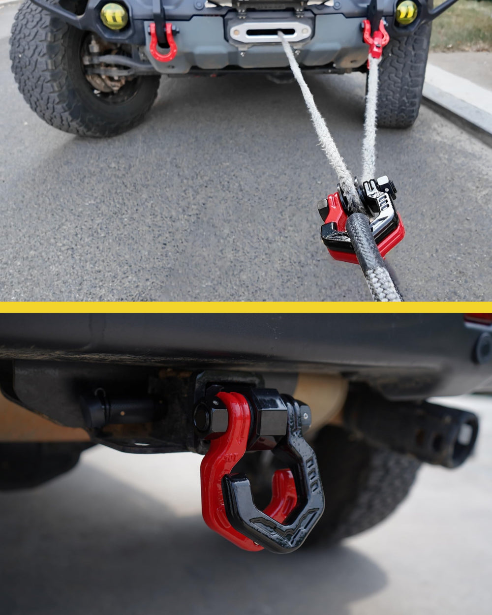 AUTORICH beside a hand for scale, compact multi-function recovery gear for crews