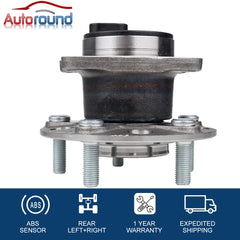 Autoround closeup of flange and bolt pattern ensuring correct wheel alignment