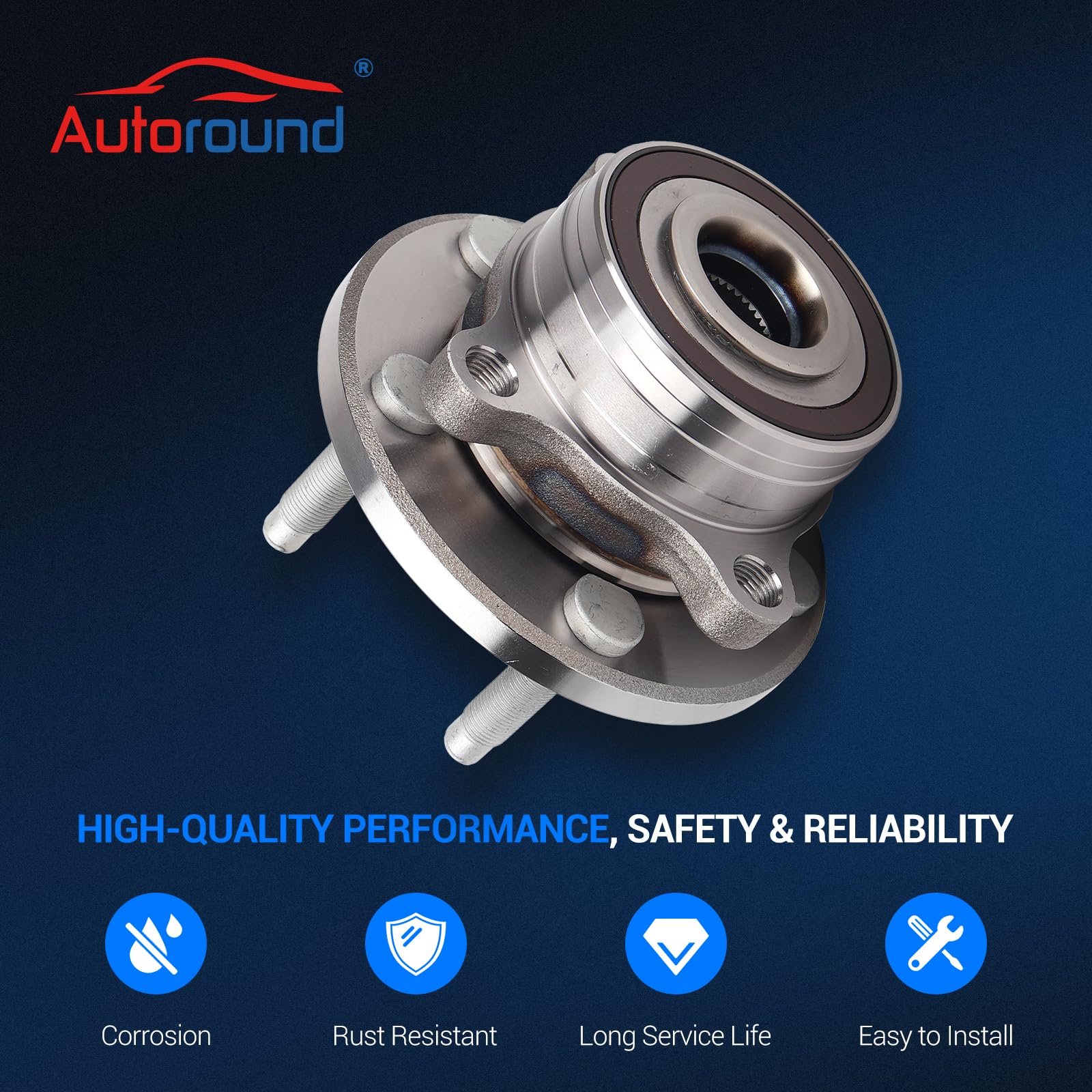 Autoround 512460 flange diameter measurement illustrating correct fit and wheel seating