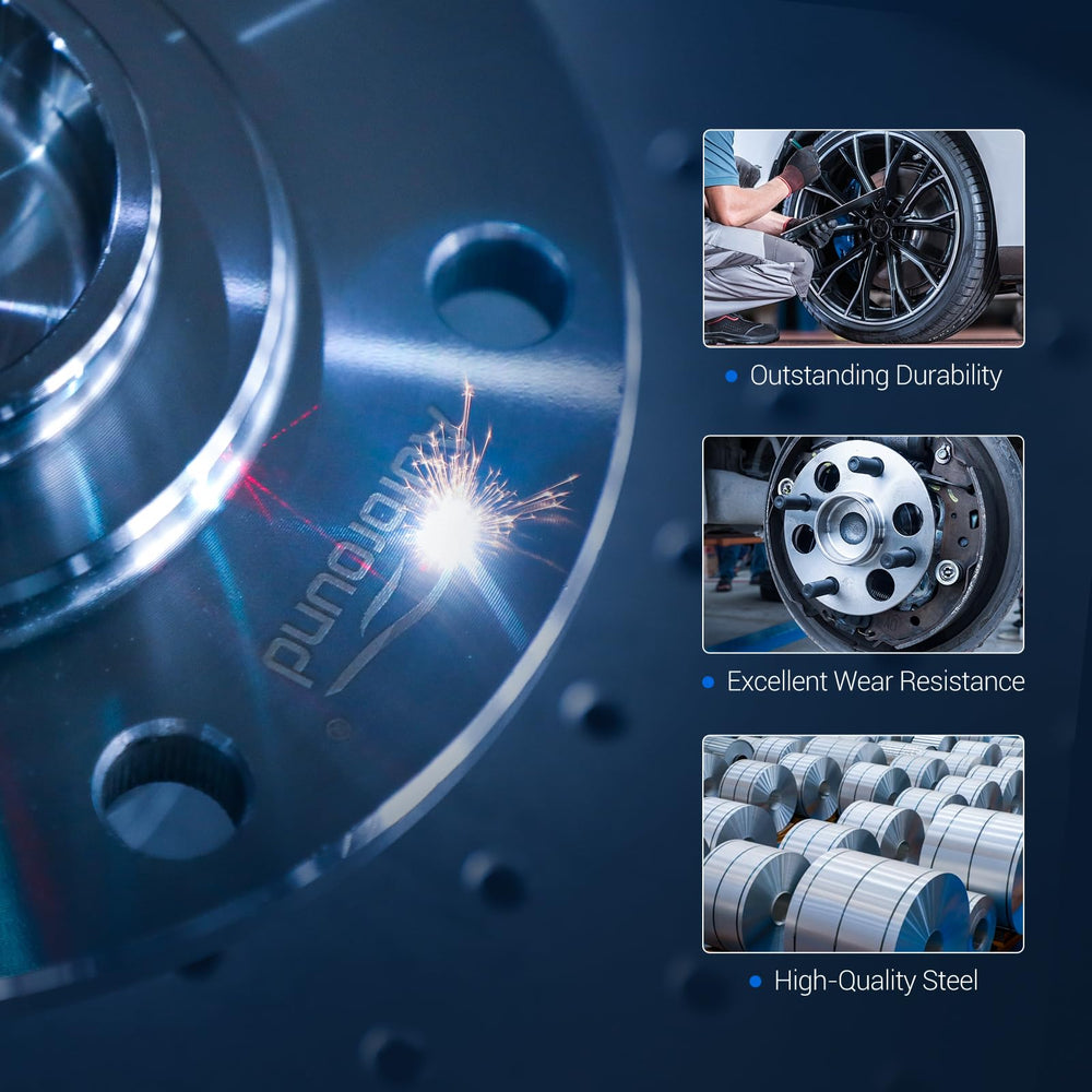 Autoround hub installed on vehicle front illustrating direct-fit replacement ease