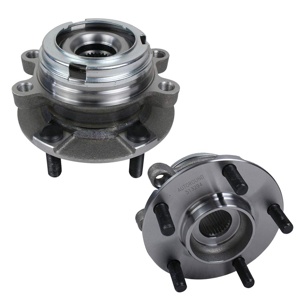 Autoround 513294 front hub front view showing flange and lugs, ensures correct wheel fit