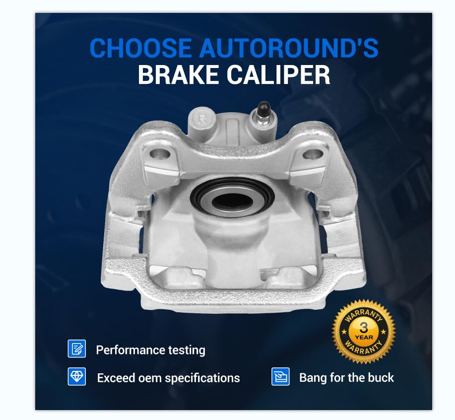 Autoround caliper mounted on rotor demonstrating correct fit and braking stability