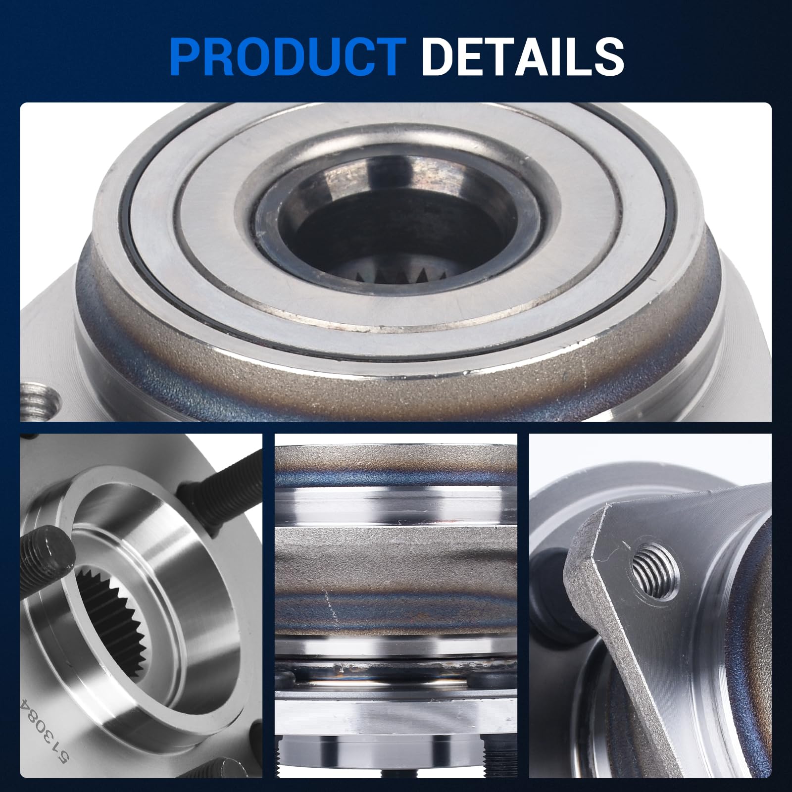 Autoround flange diameter detail showing 6.04-inch flange, ensures proper rotor and wheel seating