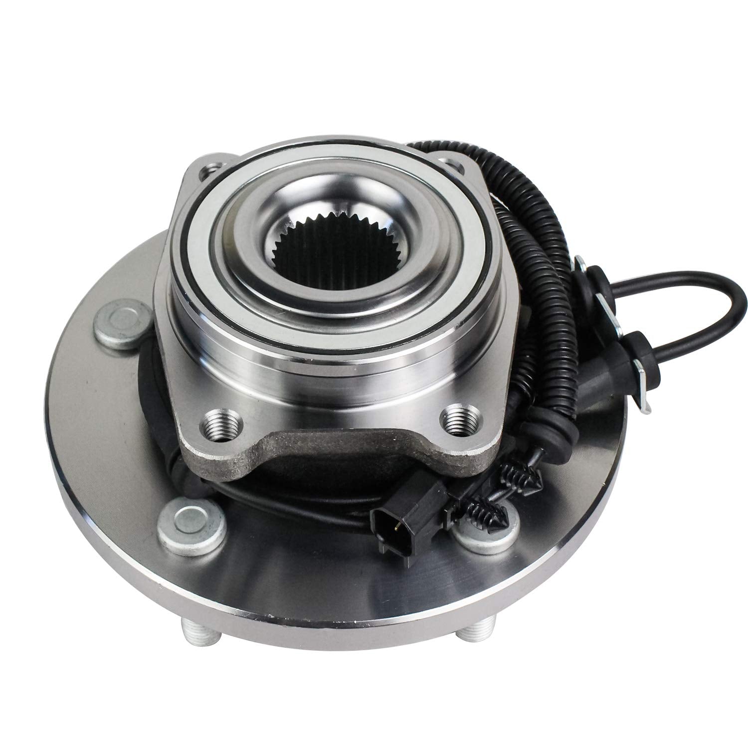 Autoround front hub assembly front view showing fit and durability benefits