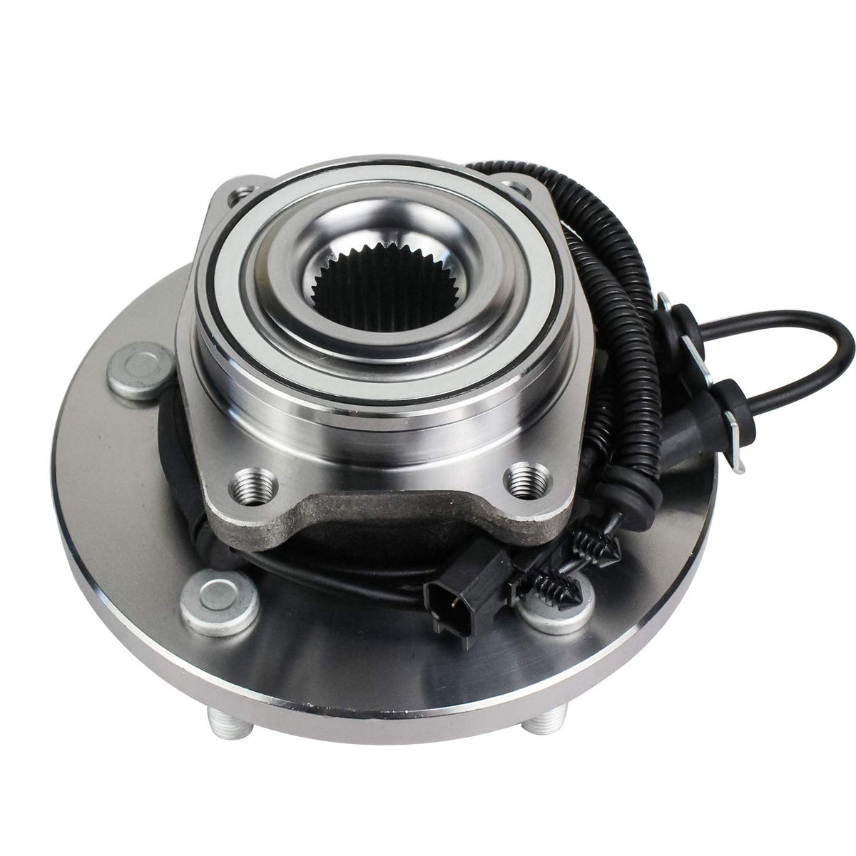 Autoround front hub assembly front view showing fit and durability benefits