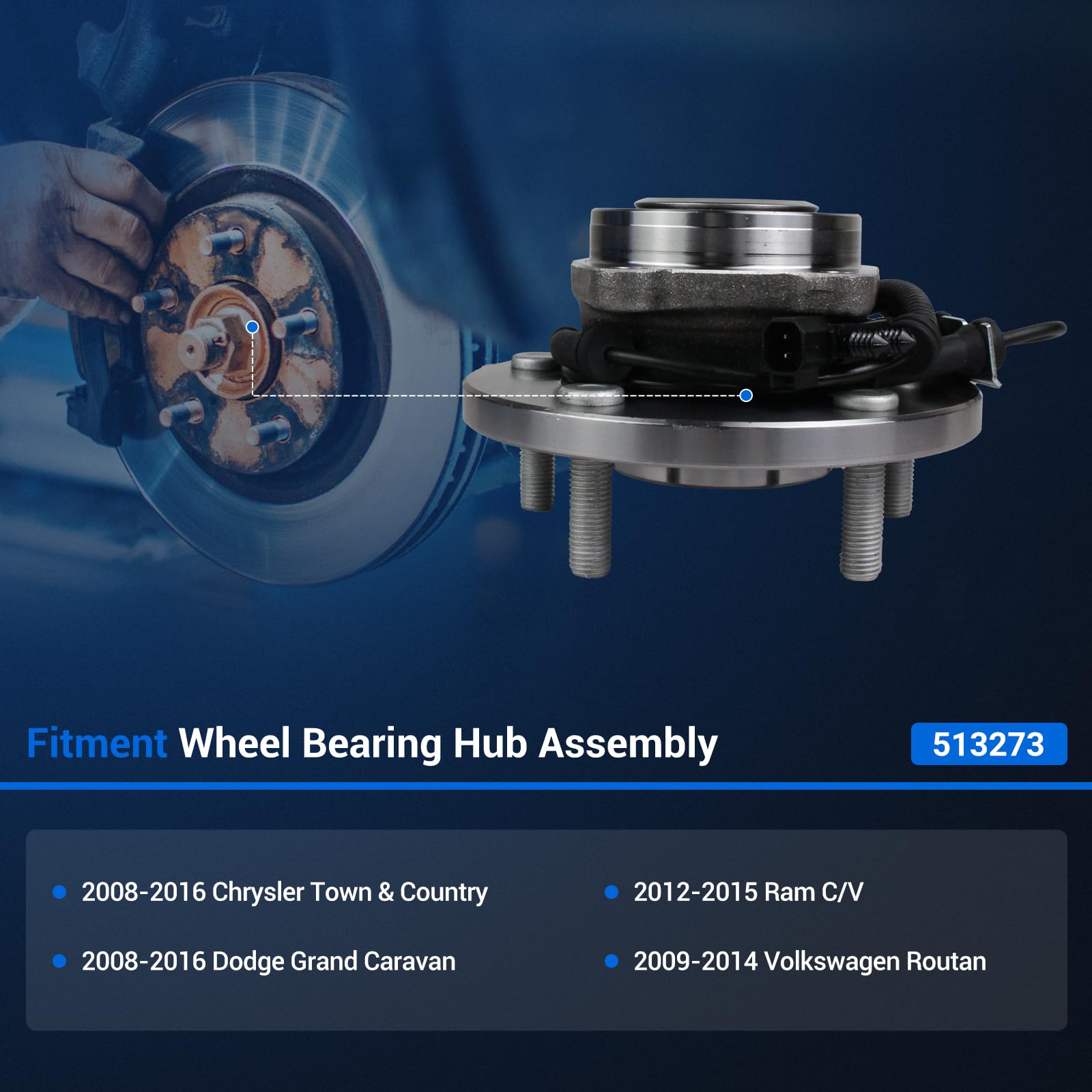 Autoround hub backside closeup showing bearing surface for smoother rotation