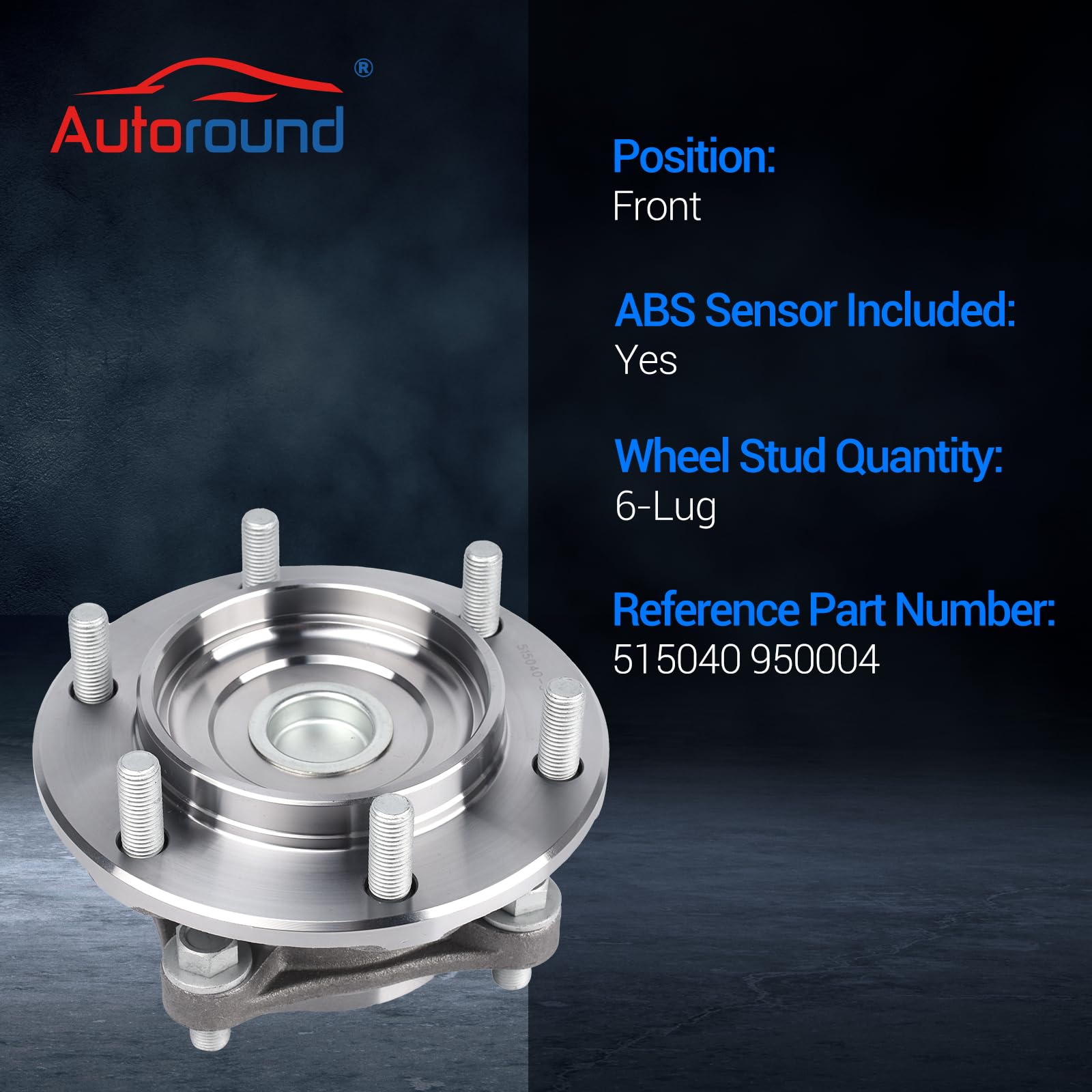 Autoround hub flange and bolt circle detail for correct alignment benefit