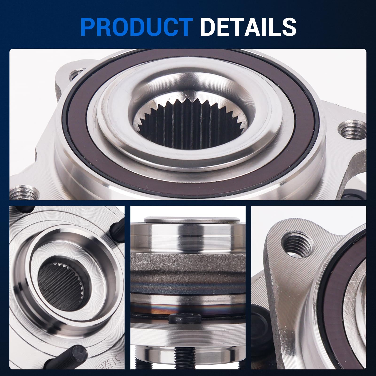 Autoround hub side profile showing 1.91 inch offset for accurate wheel positioning
