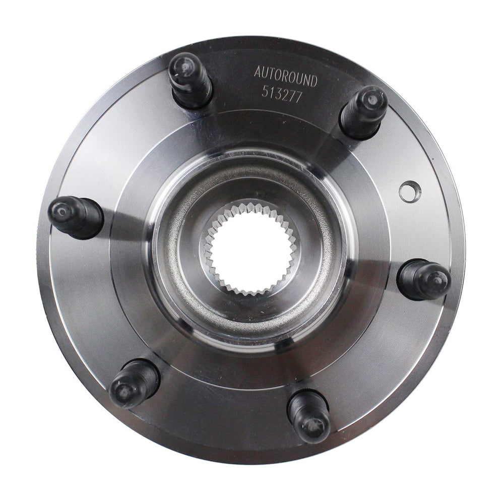 Autoround hub in garage during installation showing ease of replacement