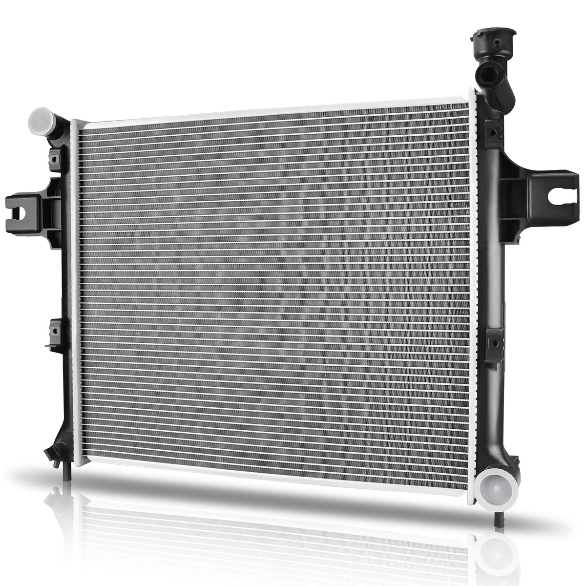 AUTOSAVER88 front view complete radiator showing direct-fit design and OE-style mounting
