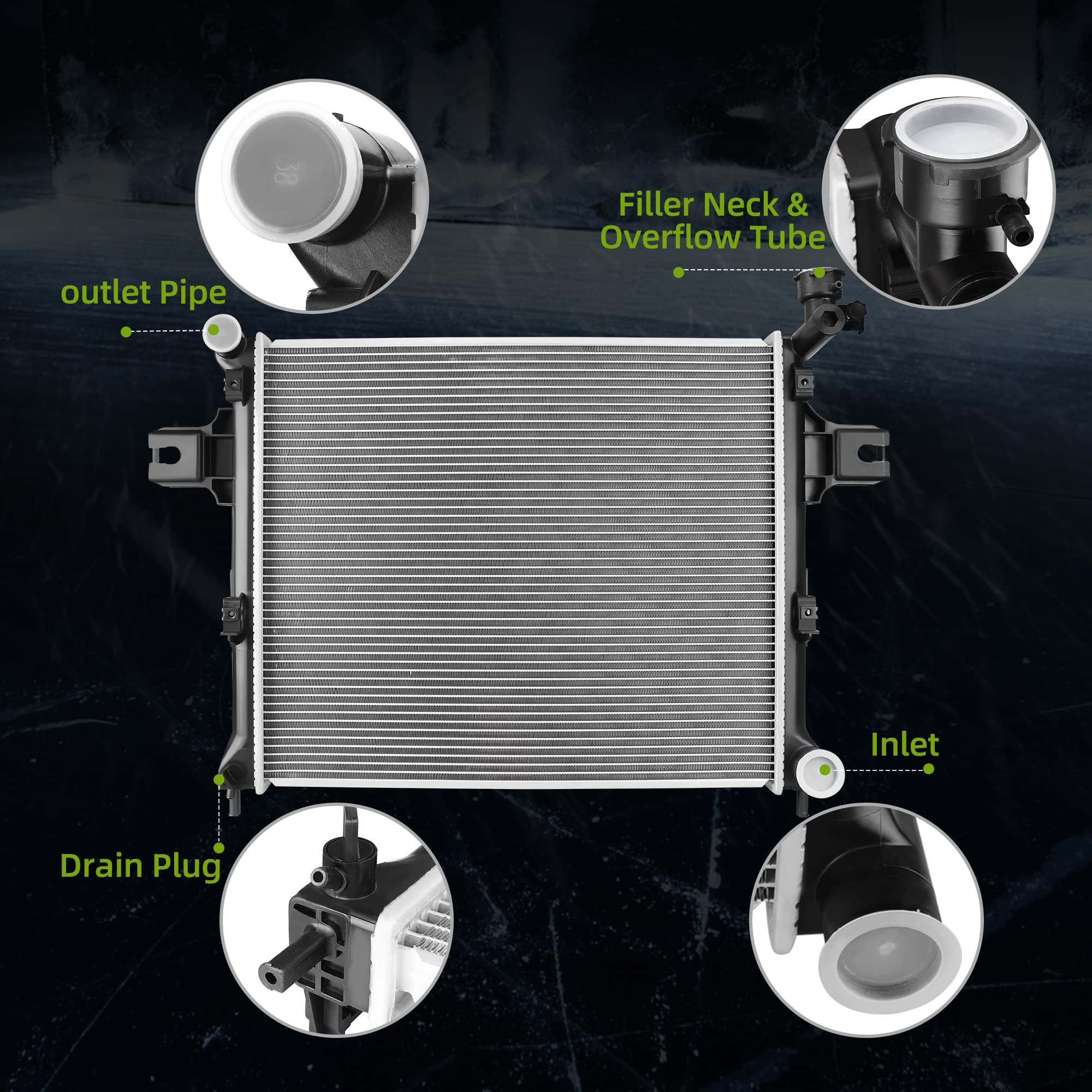 AUTOSAVER88 top plastic tank with inlet outlets demonstrating leak-resistant construction