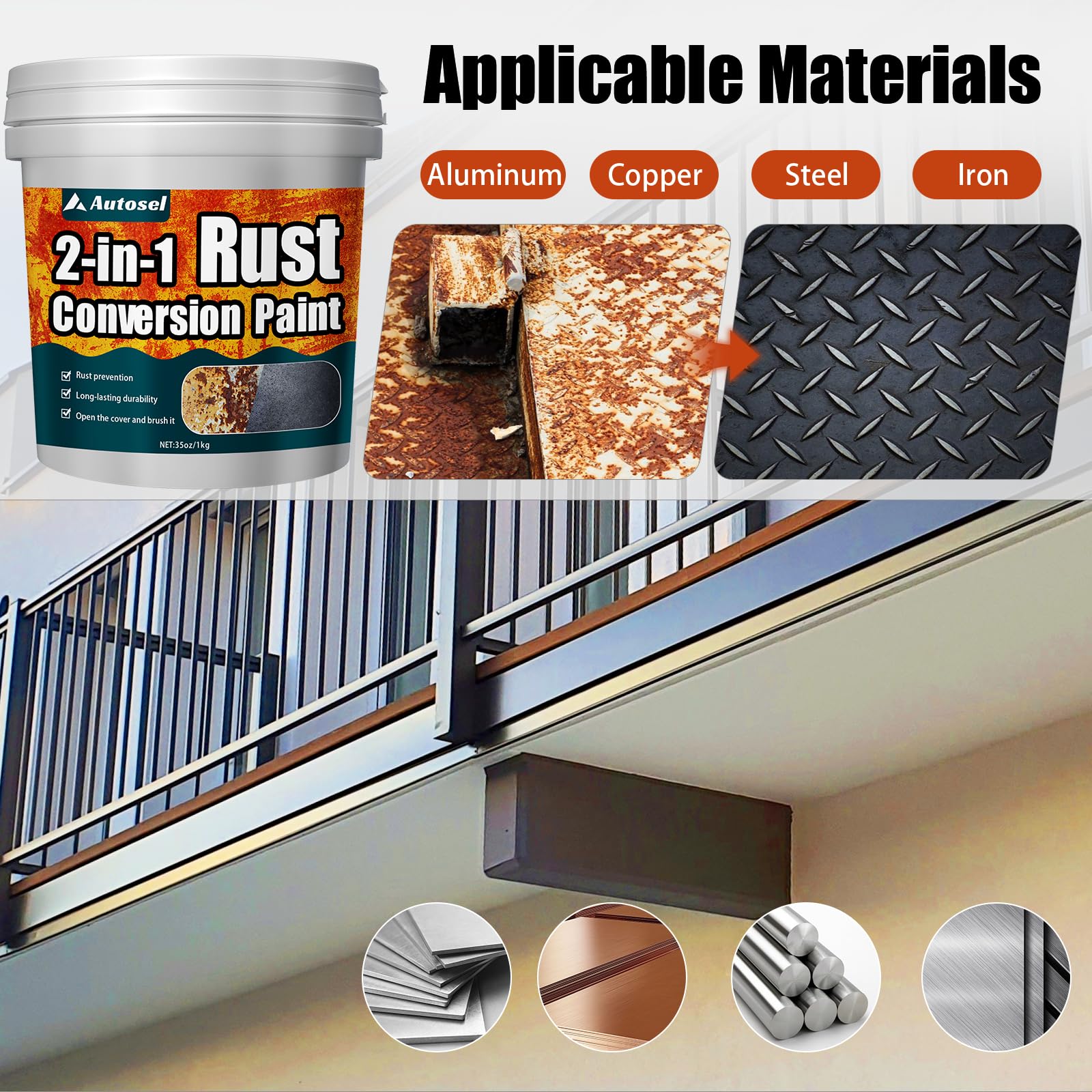 Autosel dry finish texture showing durable chip-resistant coating benefit