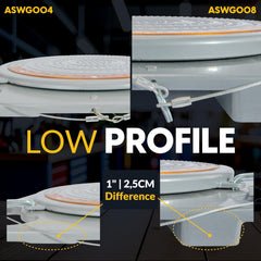 AUTOSOLO side profile demonstrating low 1-inch drive-on height benefit