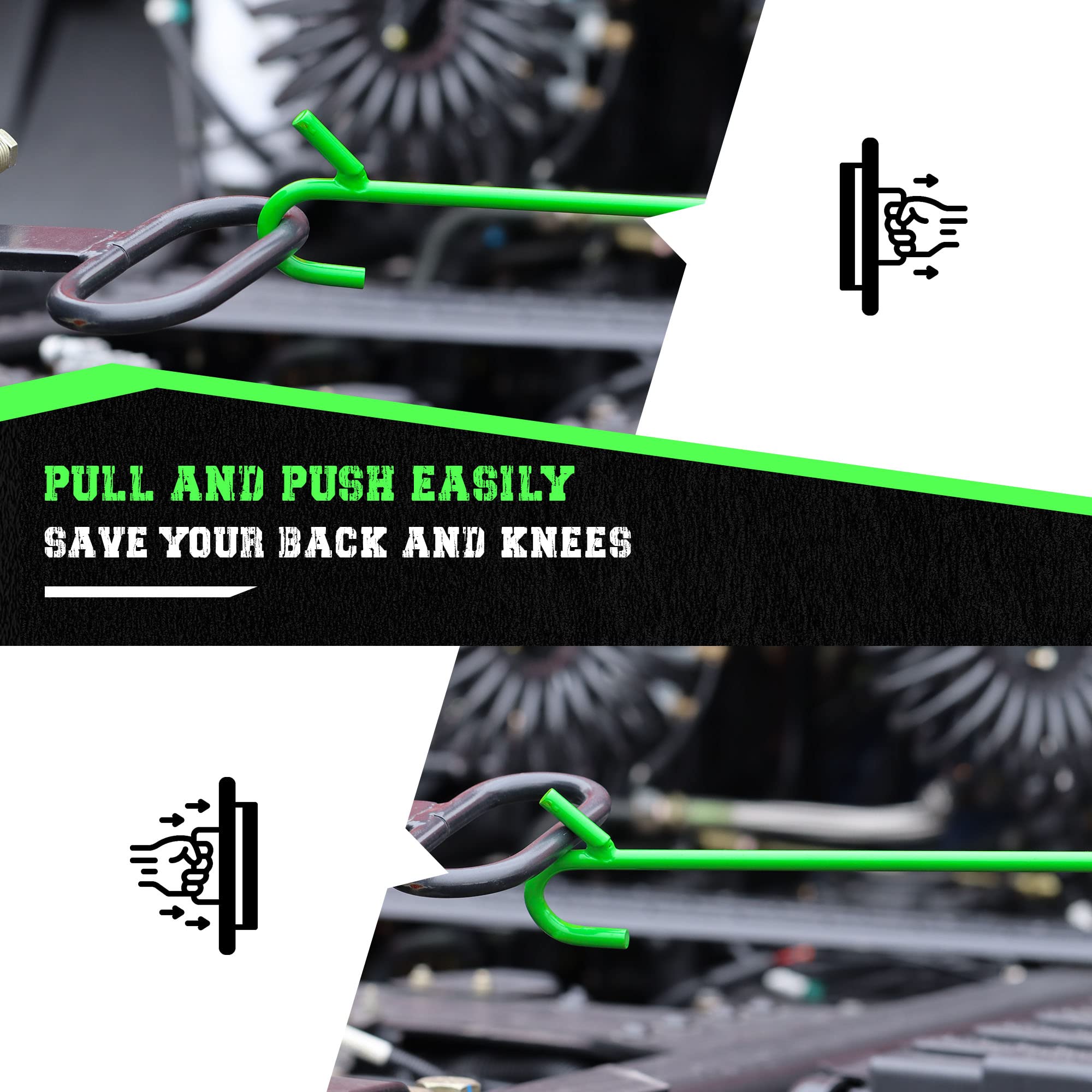 AUTOSwpozo handle grip and measurements for comfortable leverage