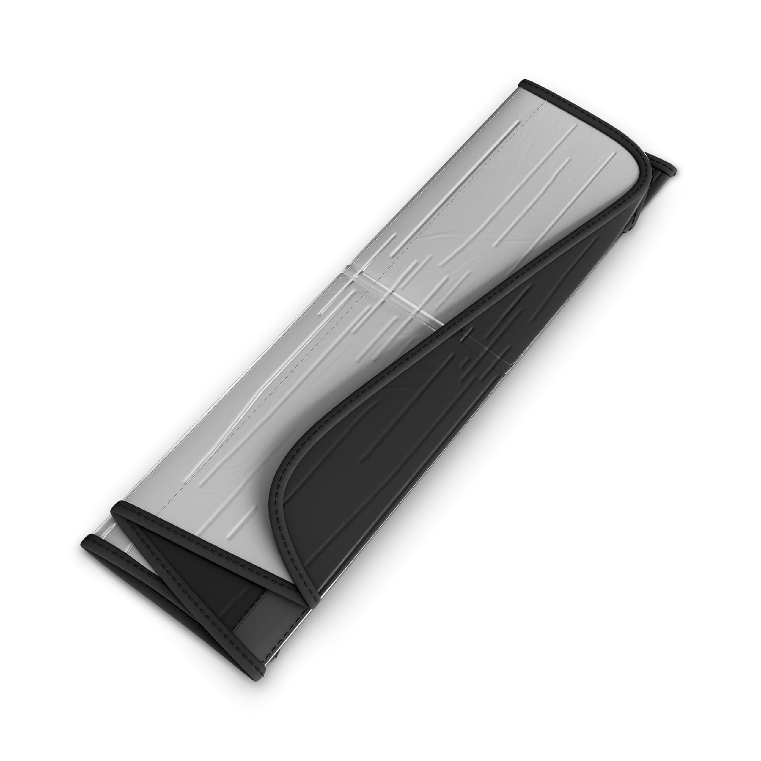 Autotech Park folded sunshade in storage bag for compact storage benefit