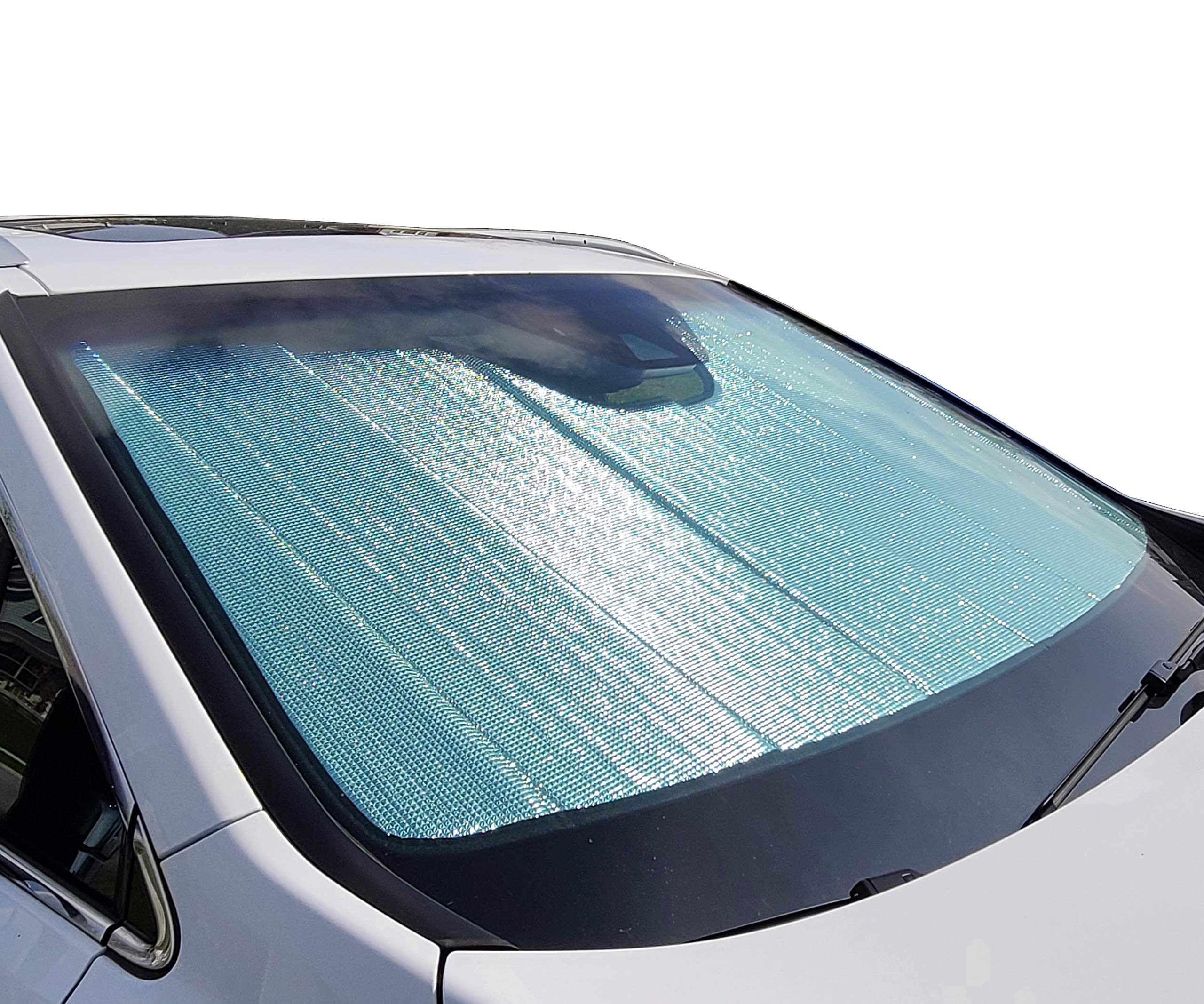 Autotech Park sunshade folded in storage bag showing compactness and easy storage
