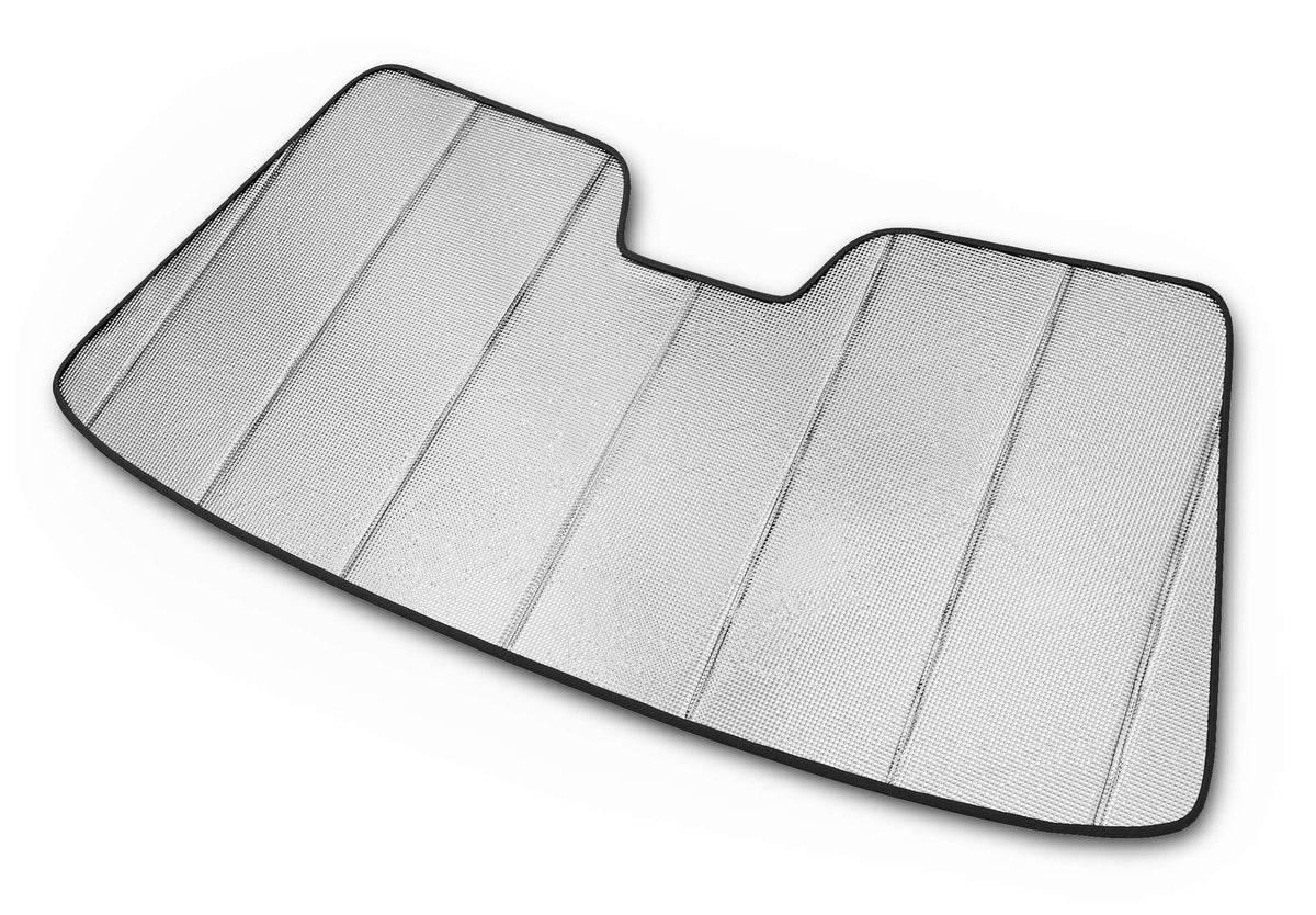 Autotech Park front view of custom-fit RAV4 sunshade protecting interior