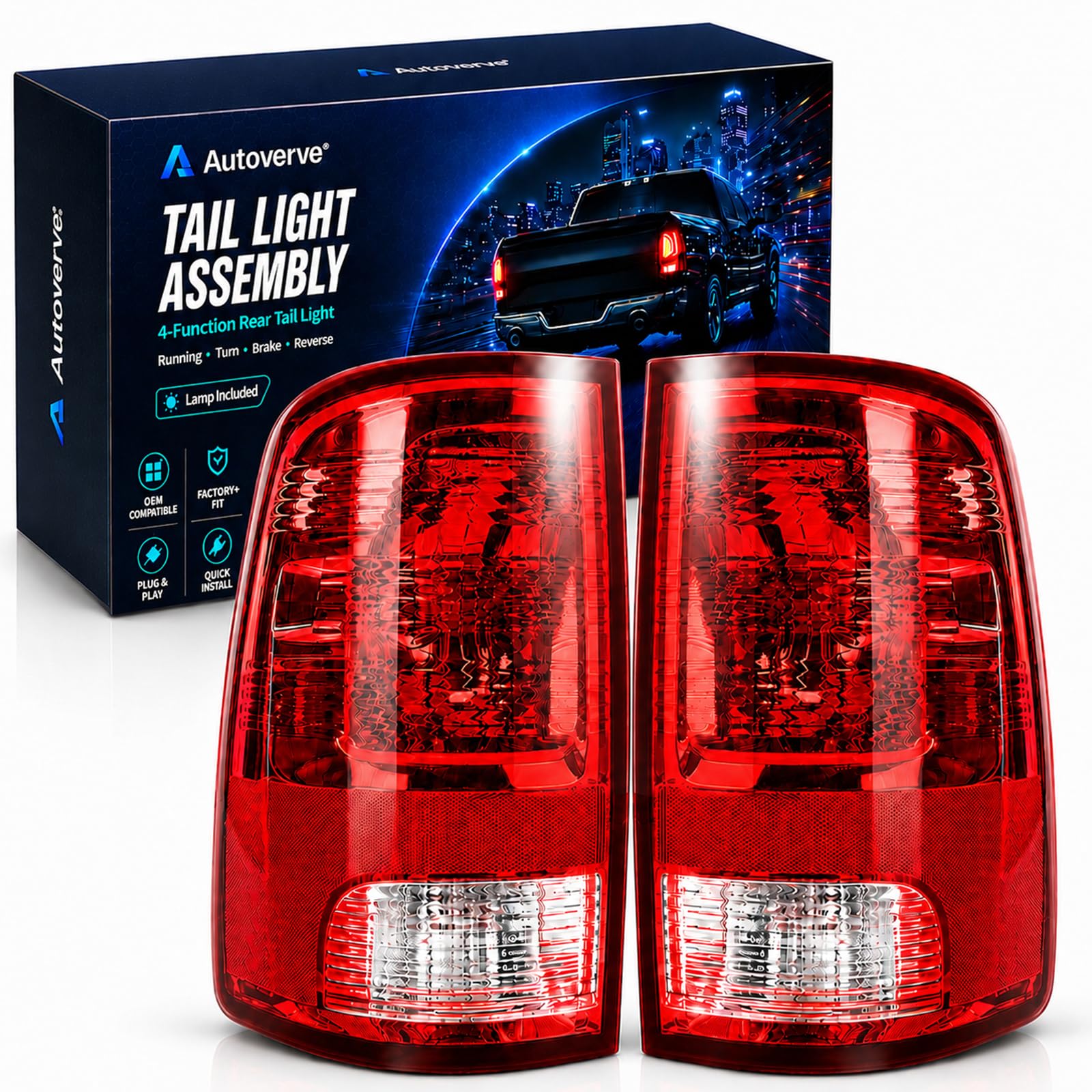 Autoverve front view tail light assembly showing clean fit and improved signaling