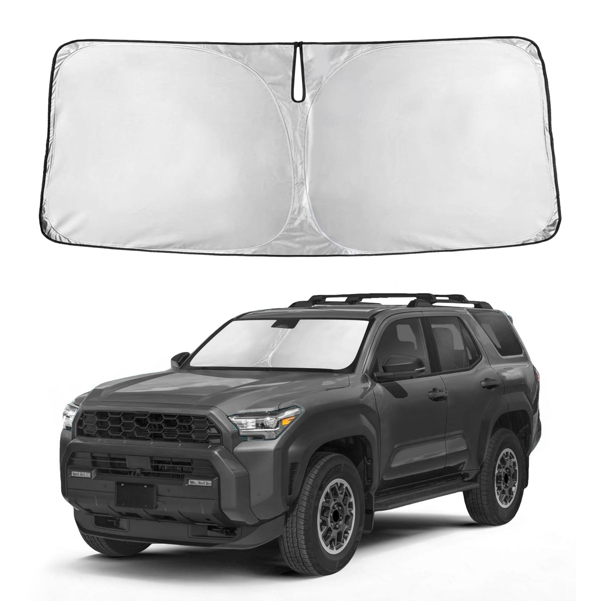 Autovir front view showing full windshield coverage and fit benefit