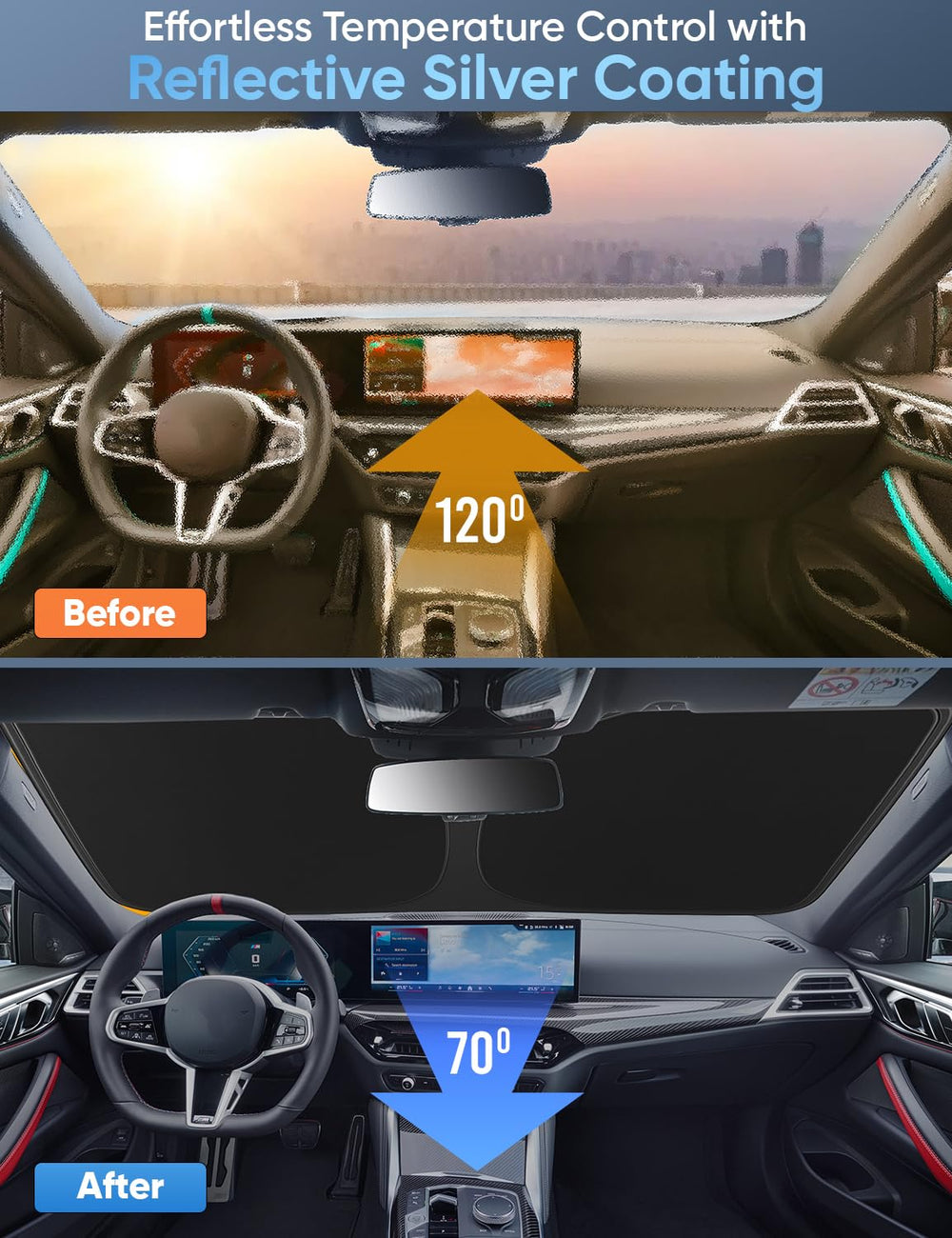 Autovir folded into compact size for easy storage in glove box