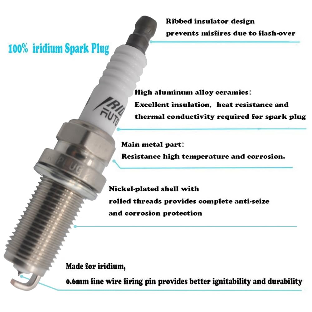 Autowxjq spark plugs installed in V8 engine bank demonstrating fit and ease of replacement
