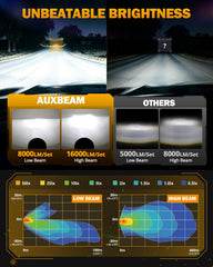 Auxbeam halo startup illumination on dark background, showing stylish welcome effect for visibility