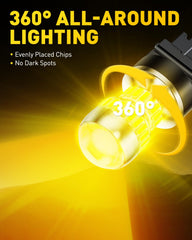 AUXITO close-up of 54 SMD LED array for full 360-degree light