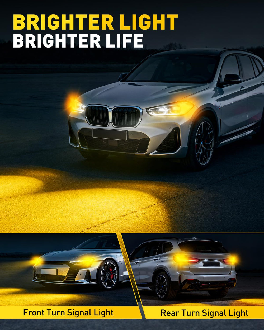 AUXITO lit as a parking/marker light enhancing nighttime visibility