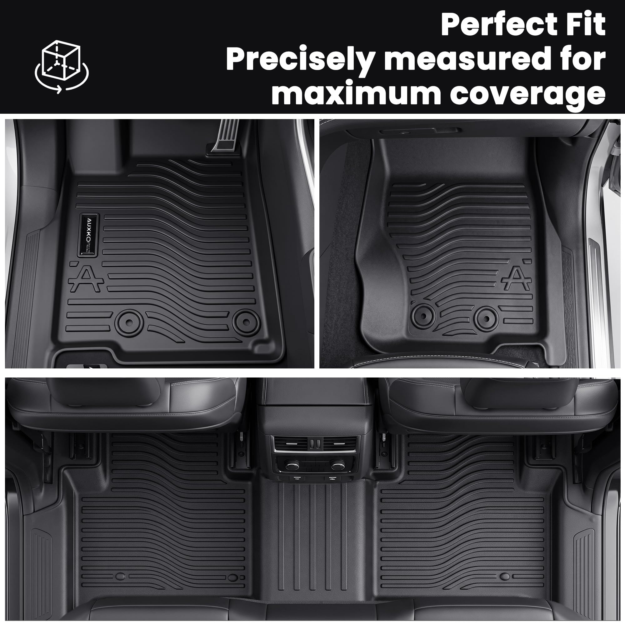 AUXKO cargo mat with high walls containing spills and debris effectively