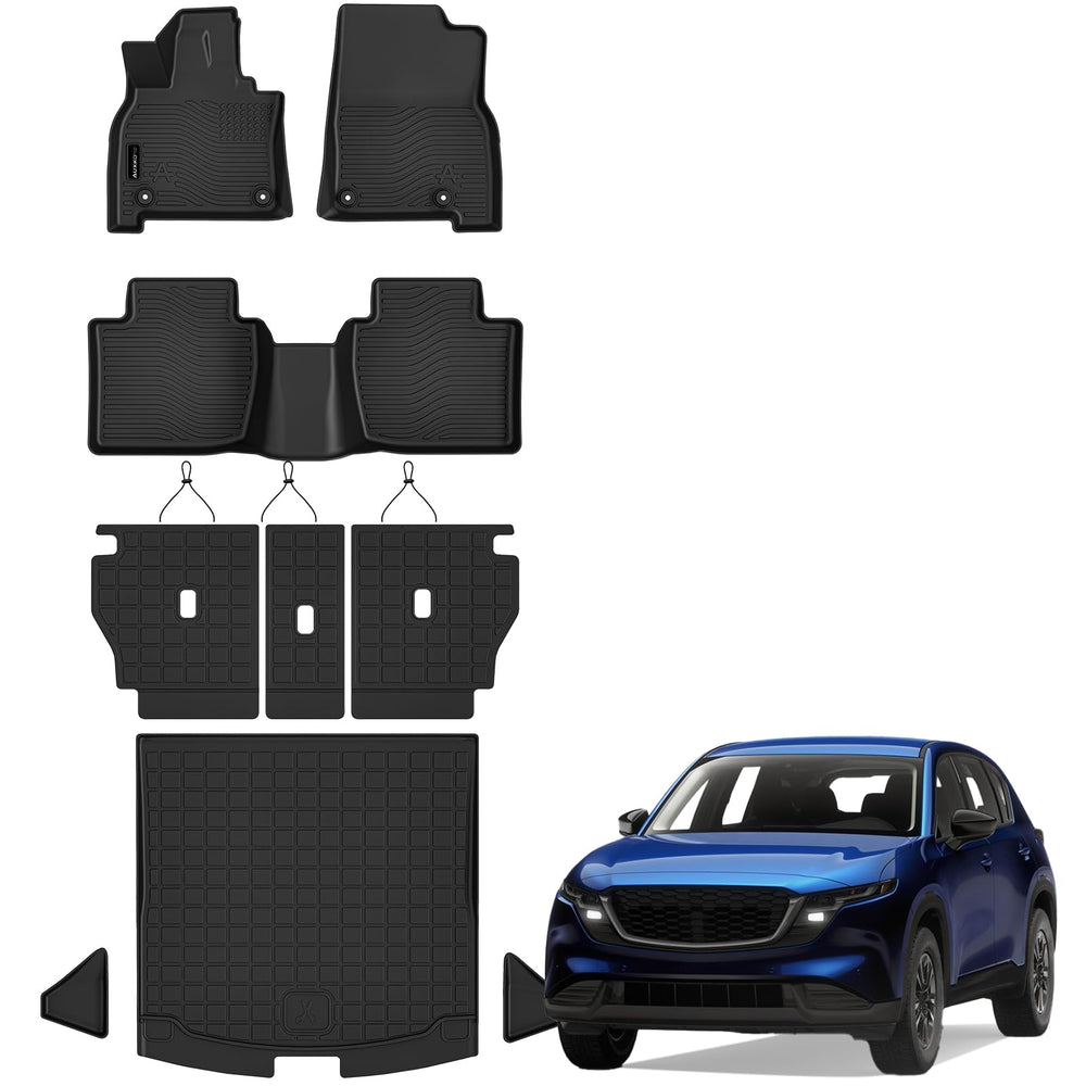 AUXKO rear mat and backrest mat installed protecting seatbacks