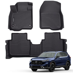 AUXKO front mats fitted in Honda CR-V showing clean custom protection