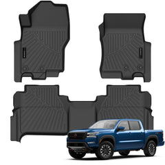 AUXKO front-row mats installed showing precise fit and protection