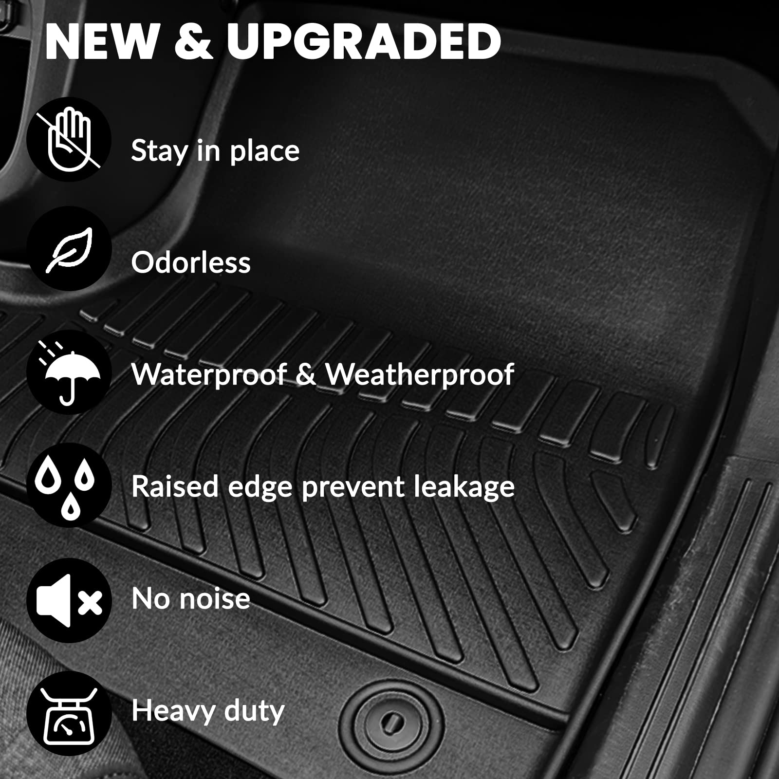 AUXKO mat in an outdoor lifestyle scene protecting vehicle interior