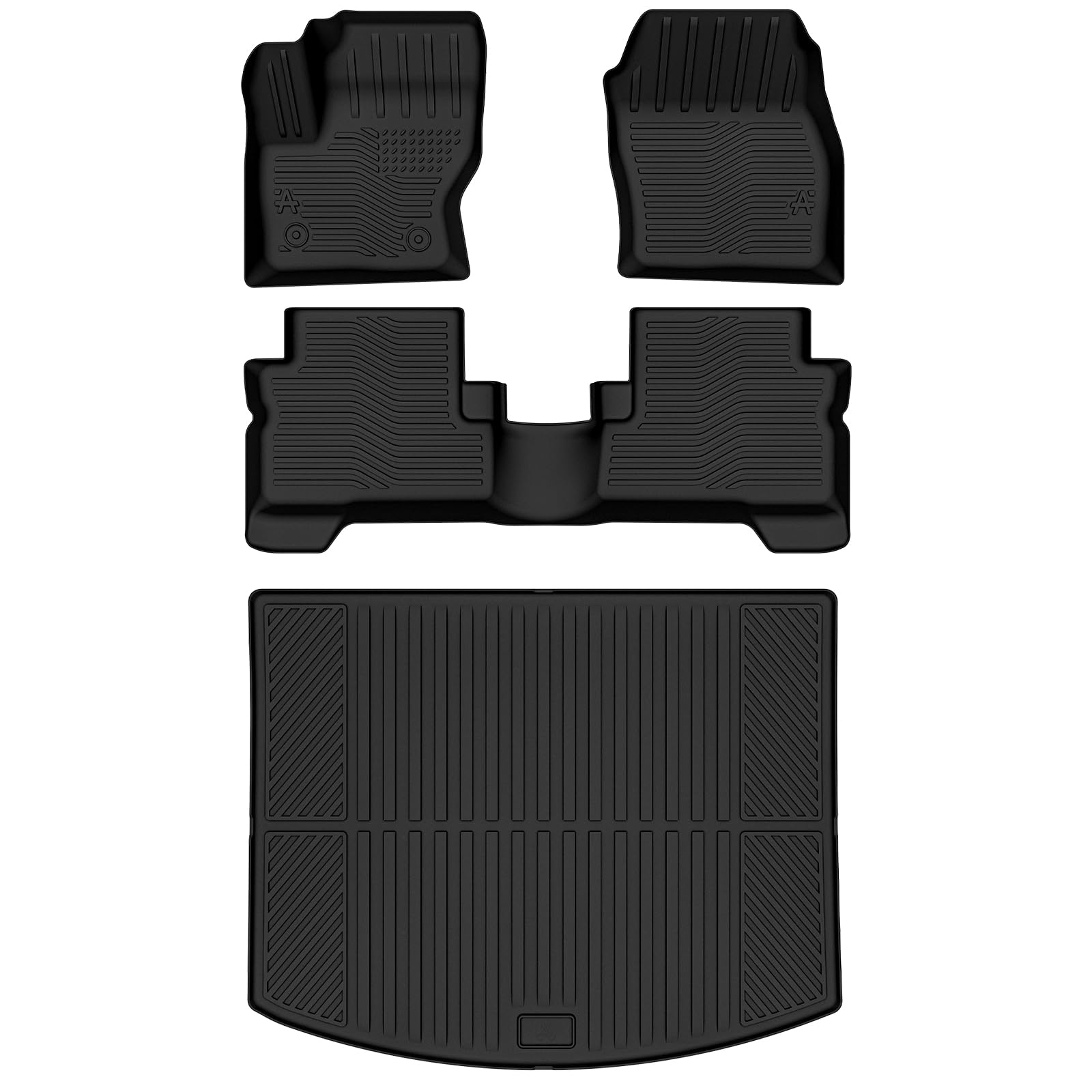 AUXKO rear floor liner installed with stable grip and coverage