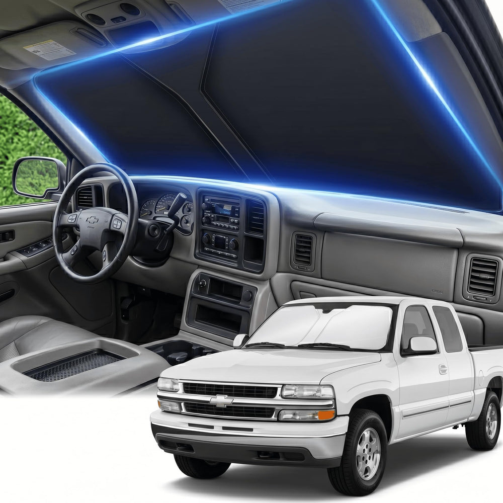 AuyNeas front packaging showing custom Silverado 1500 fit and protection